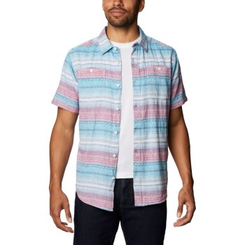 Columbia Red Bird Falls Short Sleeve, Camisa Multicolor Para Hombre | 091735-NOT